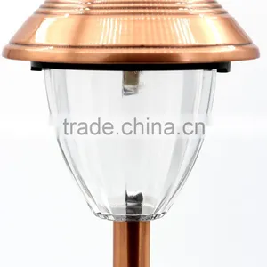 4pk Stainless Steel Solar Garden Lawn LED Path Light thumbnail-3