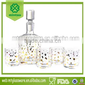 Set 6 Luxury Wine Glass Bottle With Four Glass Cups thumbnail-1