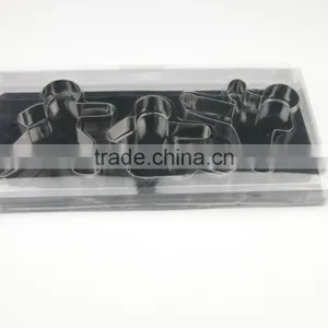 3pcs Set Stainless Steel Cookie Cutters, Sporting Ketchenware in PVC thumbnail-1