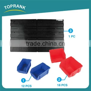 High Quality Adjustable Mini Plastic Screw Storage Box With Hanging Plate thumbnail-1