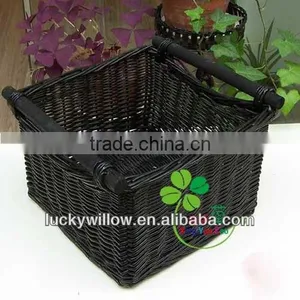 Lucky Weave Home and Garden Rattan Cutlery Basket With Handle thumbnail-1
