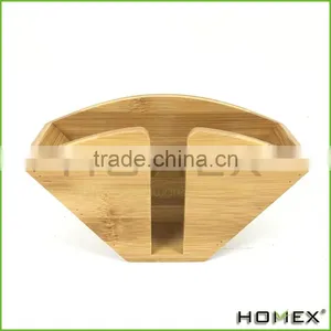 Bamboo Coffee Filter Papers Holder Homex-BSCI Factory thumbnail-1