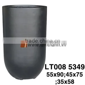 Vietnam Producer Unique Nursery Decorative Classic Poly Stone Vase thumbnail-1