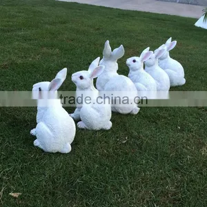 Polyresin Rabbit Figurine Decoration thumbnail-1