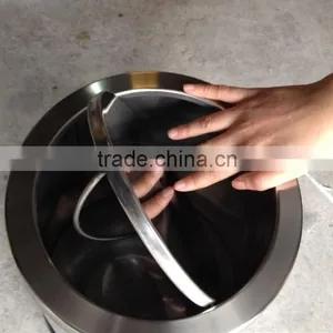 Smart Dustbin Stainless Steel Swing Lid Waste Bin for Room in thumbnail-3