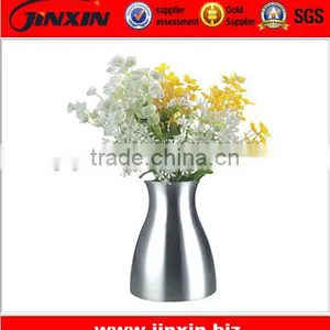 Stainless Steel Hammered Metal Vase thumbnail-1