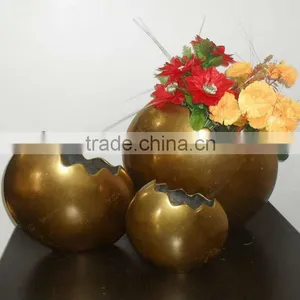 Interior Decoration Aluminium Flower Vases Set of 3 Pcs thumbnail-1