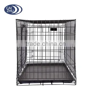 Black Cheap Poultry Farming Equipment Metal Large Steel Iron Dog Cage thumbnail-3