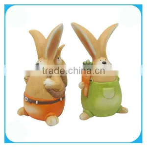Ceramic Easter Cute Rabbit Figure for Decor thumbnail-1