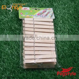8.4cm Heady Duty Large Wooden Peg Clothes Pins thumbnail-1