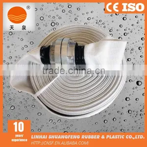 2 Inch Pvc Lining White Fire Hose Reel Connected With Storz Couplings thumbnail-3