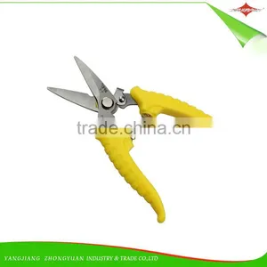 High Quality 7 Inches Stainless Steel Garden Scissors/Pruner With Plastic Handle thumbnail-4
