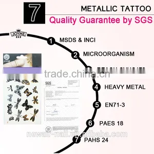 NEWAIR Butterfly Temporary Metallic Flash Temporary Tattoo thumbnail-4