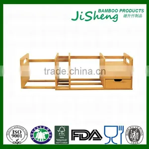Multifunctional Bamboo Stationary Organizer Office Stationary Storage Box thumbnail-6