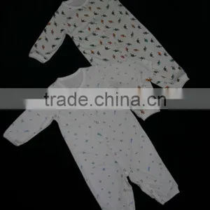Organic Printed Romper_100% Organic Cotton Comfortable Baby Body Suit and Organic Printed Long Sleeve and Short Sleeve Baby Bod thumbnail-4