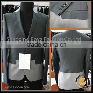 2013 Modern Split Joint Grey and Black Suits thumbnail-1