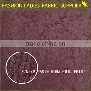 New Fashion Foil Pante Roma for Trousers Wholesale Many Stocks Pante Roma Fabric thumbnail-4
