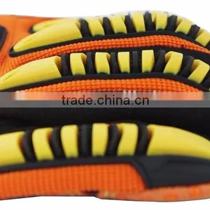 EN388 4232 Oilfield Drilling PVC Dotts Anti Slip Impact Protection Western Safety Work Gloves thumbnail-3