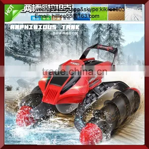 Wholesale Toy rc Car Amphibious Remote Control Tank. Amphibious rc Motor Toys for Boys Gift thumbnail-1