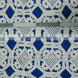 White Crochet Cotton Garment Patch Pattern Design thumbnail-1