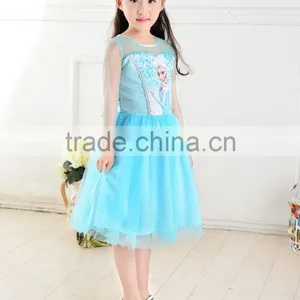 2015 New Girls Dress Cosplay Costume Dresses Kids Wedding Dress Summer Child Party Dress thumbnail-5