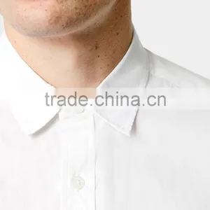 White Double Pocket Poplin Short Sleeve Casual Shirt thumbnail-2
