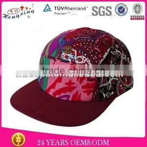 Custom Cheap Novelty Hats Floral 5 Panel Hat thumbnail-1