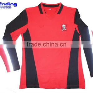 100% Cotton Men's Long Sleeve Polo Shirts thumbnail-1