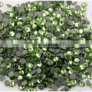 2058HF 1440pcs SS10 Peridot Glue Base Flatback Strass Crystal Hot Fix Iron on Rhinestones thumbnail-2