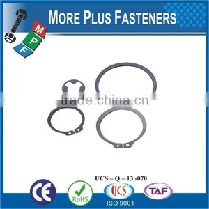 Made in Taiwan Stainless Steel 1-9/16" External Retaining Ring Black Oxide thumbnail-4