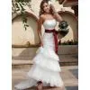 Whole Sale High Quality Lace Sheath Bridal Wedding Gown Custom Made thumbnail-1
