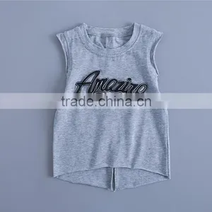 Custom Casual Little Boys Printed Vest Clothing Baby Boys Vest Sleeveless O Neck Tank Top Shirts thumbnail-5