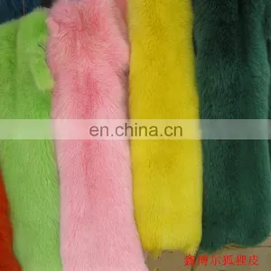 Factory Price Real White Fox Fur Skin /Dyed Fox Fur Skin Pelt From China thumbnail-4