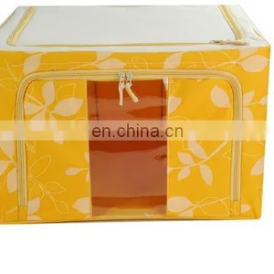 Foldable Oxford Fabric 600D Waterproof Sundries Organizer Double Zipper Visual Storage Box Plus Size thumbnail-3