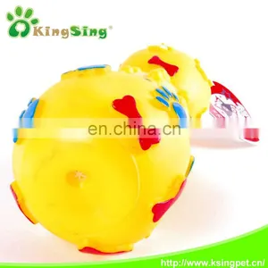 SM. Dumbbell W/paw Bone Print Pet Toy/dog Toy thumbnail-6