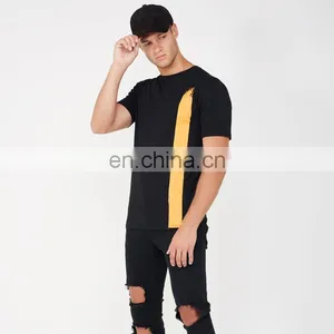 Running Organic Oversize Long Black Couple Raglan Sport Bamboo Rounded Hem Dri Fit Cotton Cheap Blank Custom Men t Shirt thumbnail-5