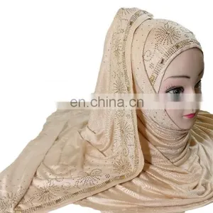 Caramel Beige Color Casual Party Wear Stoles Scarf Hijab 2017 / Party Wear Scarf Stoles Scarves (scarves Scarf Stoles Hijab) thumbnail-2