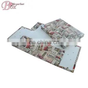 Classic Rectangle Buttons Folding Cardboard Storage Box for Shoe thumbnail-4