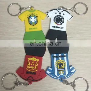 Custom 2D Soft PVC Soccer Team Keychain thumbnail-1