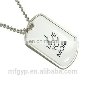 Custom Promotional Metal Blank Dog Tags Chain thumbnail-2