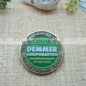 Logo Engraved Antique Silver Coin Colored Silver Coins thumbnail-5