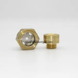 Brass Oil Level Sight Glasses OEM and ODM Service G 3/4 G1/2 G1/4 thumbnail-2