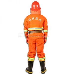 Orange Forest Fireman Flame Retardant Protective Suit thumbnail-2