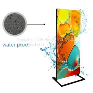 Outdoor Slim LED Poster Outdoor LED Media Player Standing Outdoor LED Display Manufacturer thumbnail-1