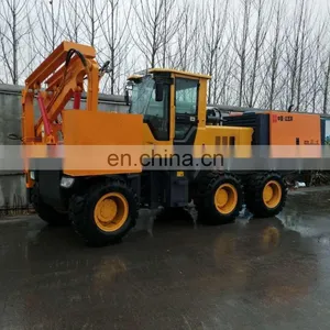 All-wheel-drive Pile Driving and Soil Drilling Machine for Concrete/ Soil Floor thumbnail-2