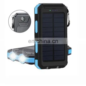 NEW Waterproof Solar Power Bank 8000mah Dual USB Li-Polymer Solar Powerbank thumbnail-1