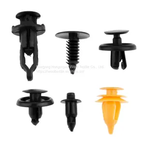 Black Push-type Fastener Assorted Set, Auto Plastic Body Clips Fasteners thumbnail-1