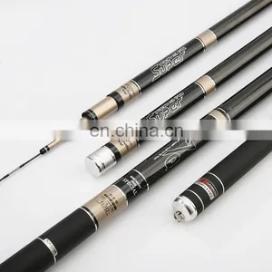Wholesale Factory 3.6m 3.9m 4.5m 4.8m 5.4m 5.7m 6.3m Telescopic Carbon Fiber Taiwan Fishing Rod thumbnail-3
