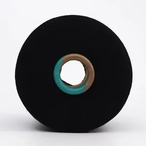10s/12s/16s/20s Black Melange Yarn Dyed Cotton Yarn Recycled Cotton Knitting Yarn for Socks thumbnail-3