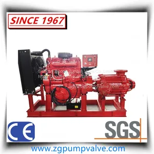 Diesel Engine Multistage Fire Pump High Pressure/High Head Multistage Pump With Vasft & CE Certificate thumbnail-1